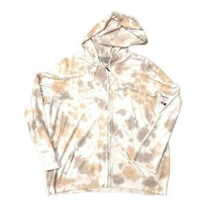 Tye dye lightweight zip up